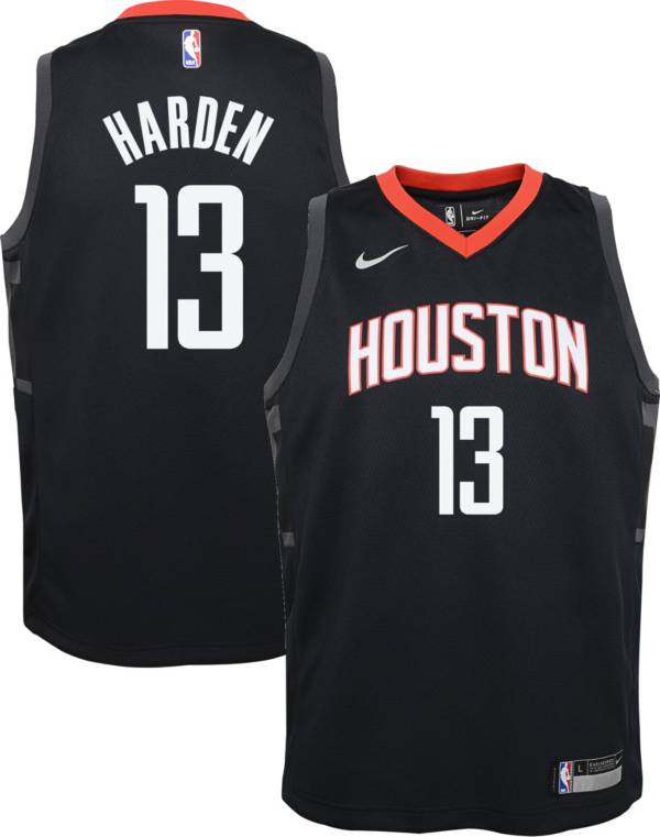 James Harden Houston Rockets Jordan Brand Youth 2020/21 Swingman Player  Jersey - Black - Statement Edition