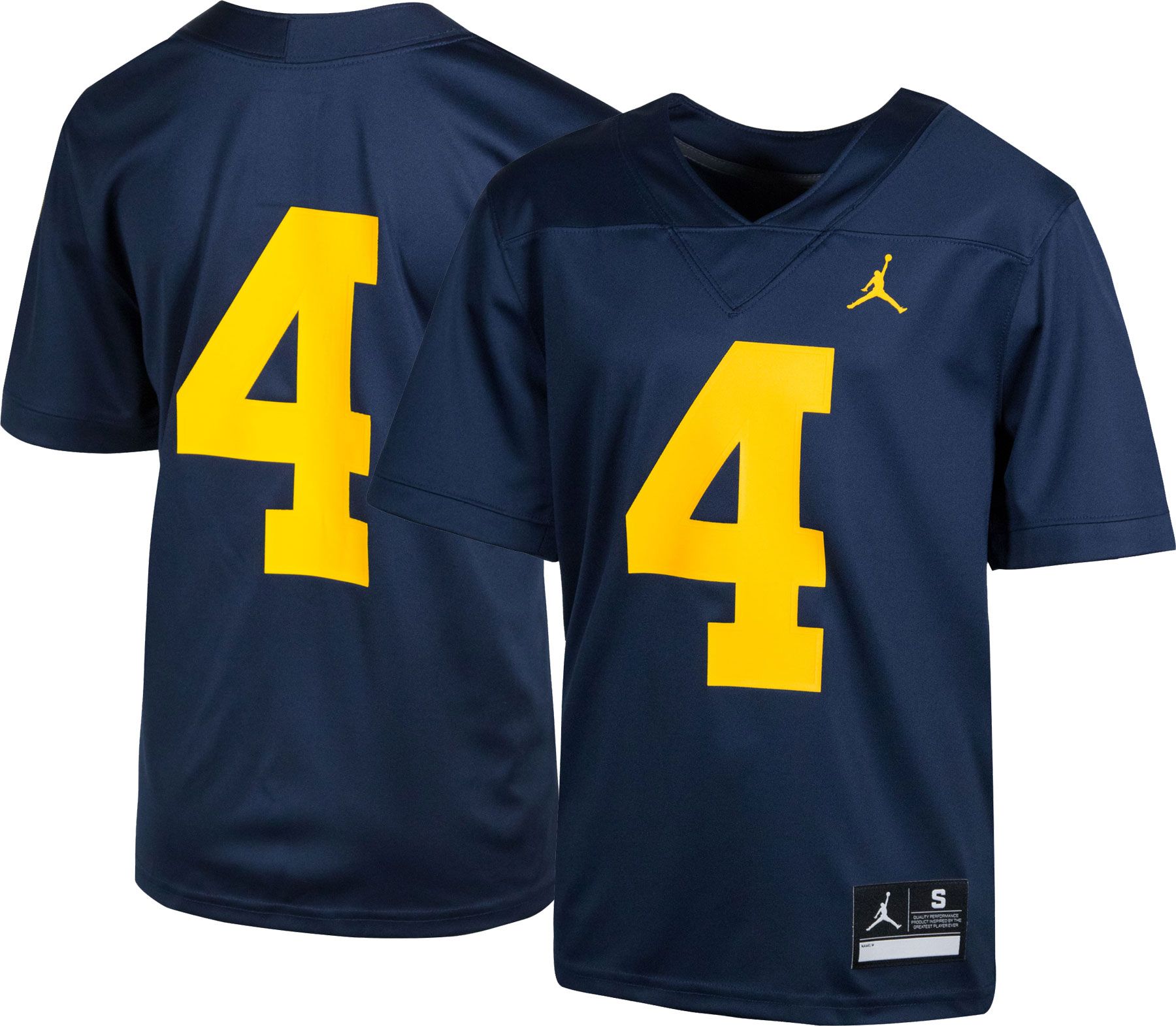 Nike Youth Michigan Wolverines #4 Blue 