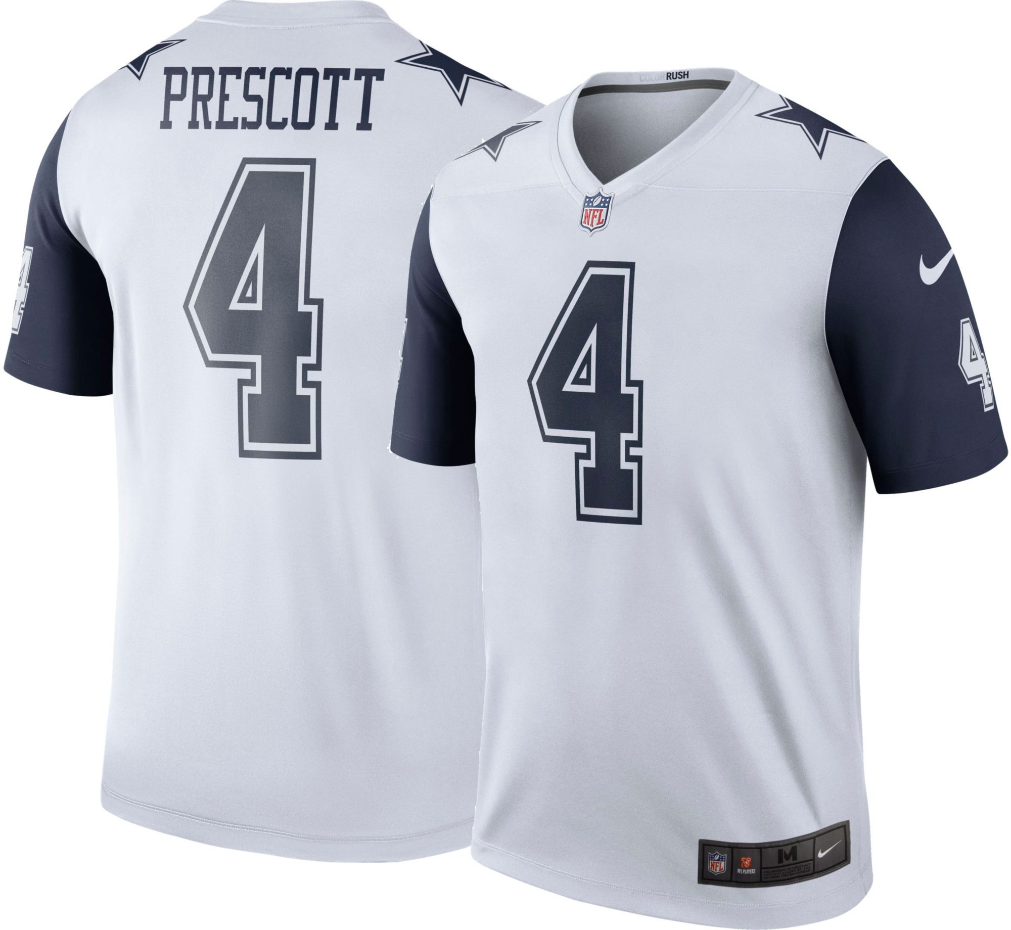 dallas cowboys dak prescott nike game replica throwback jersey