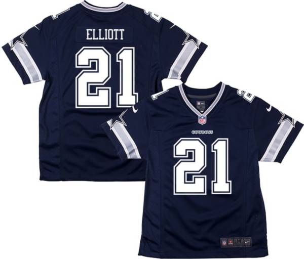Nike Toddler Dallas Cowboys Ezekiel Elliott #21 Navy Game Jersey