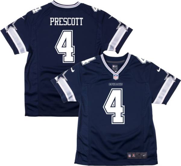 Nike Toddler Dallas Cowboys Dak Prescott #4 Navy Game Jersey