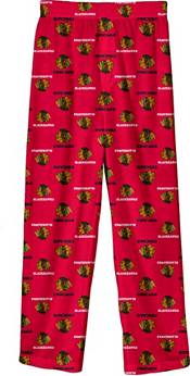 Chicago Blackhawks Women's Red Cotton Pajama Pants - Clark Street