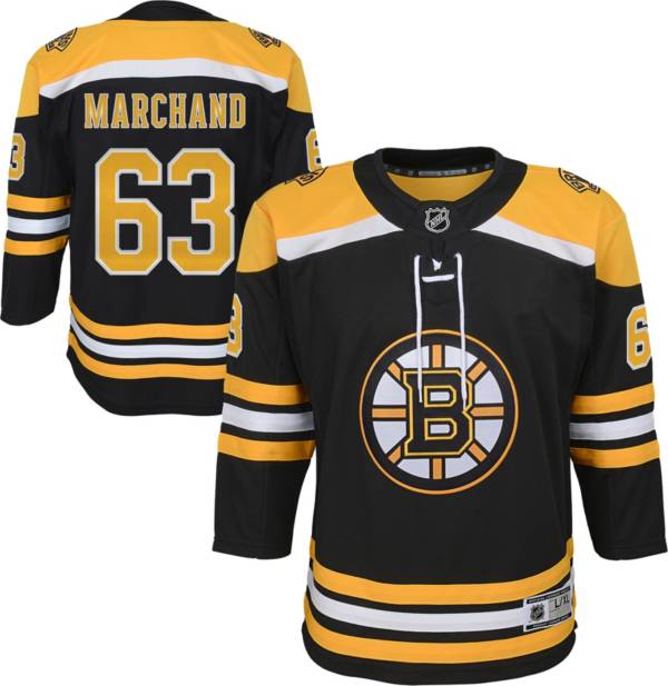 NHL Youth Boston Bruins Brad Marchand #63 Premier Home Jersey