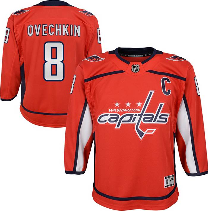 Authentic Youth Alex Ovechkin Navy Blue Jersey - #8 Hockey Washington  Capitals 2018 Stanley Cup Final Champions 2018 Stadium Ser Size Small/Medium