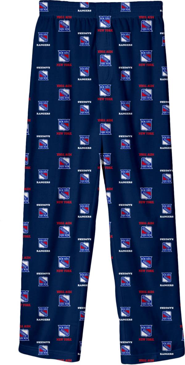 NHL Youth New York Rangers Team Logo Royal Sleep Pants