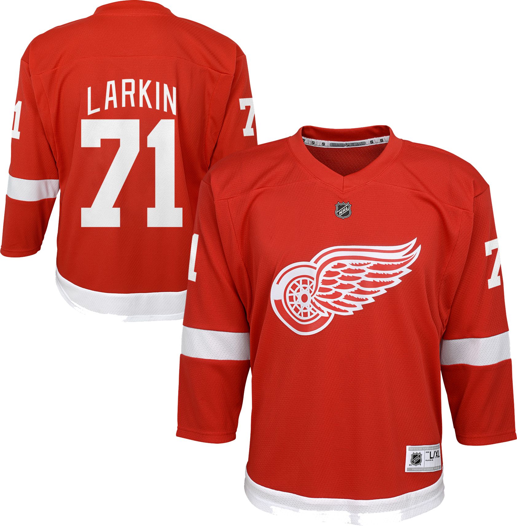 red wings home jersey