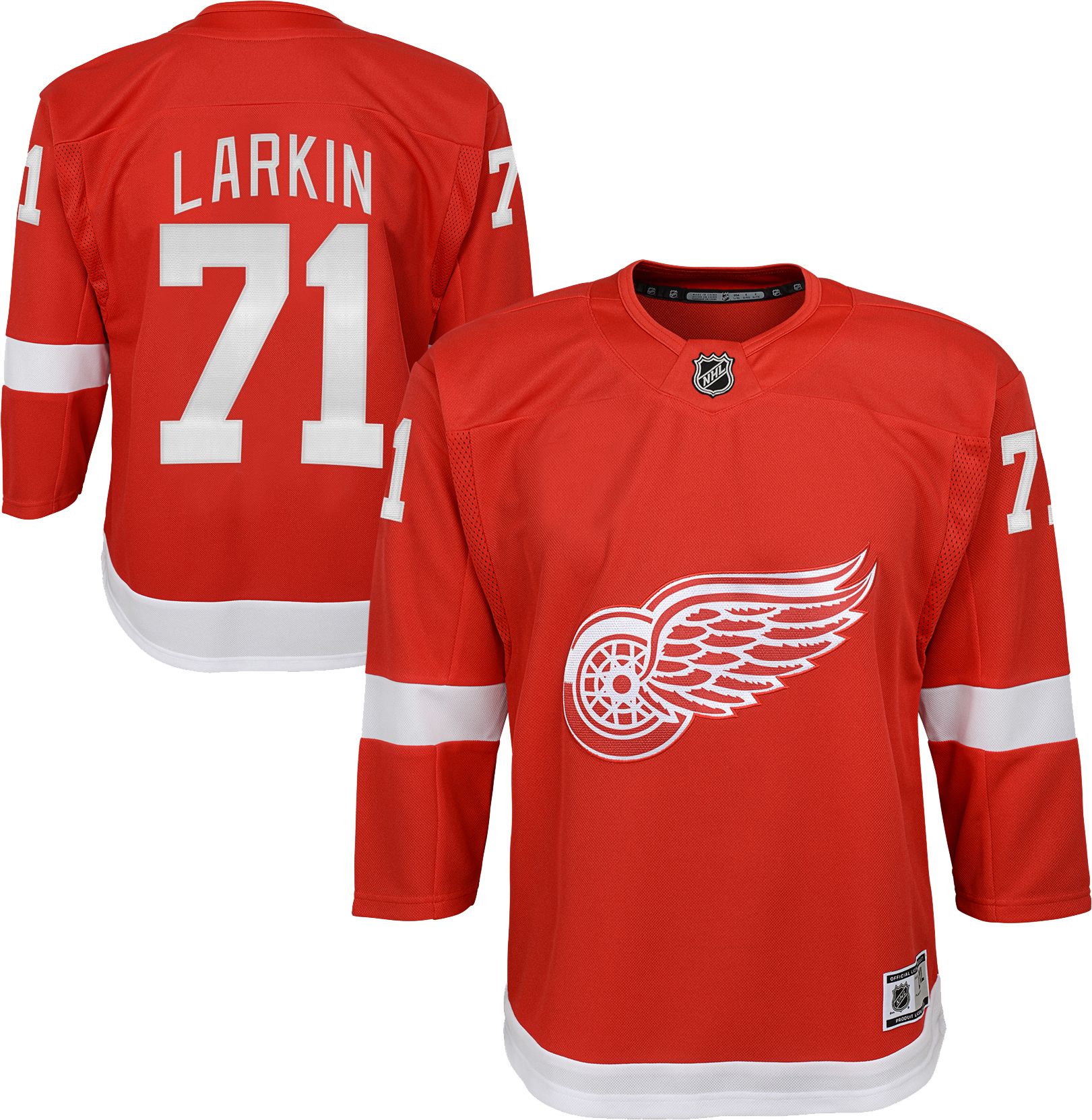 larkin red wings jersey