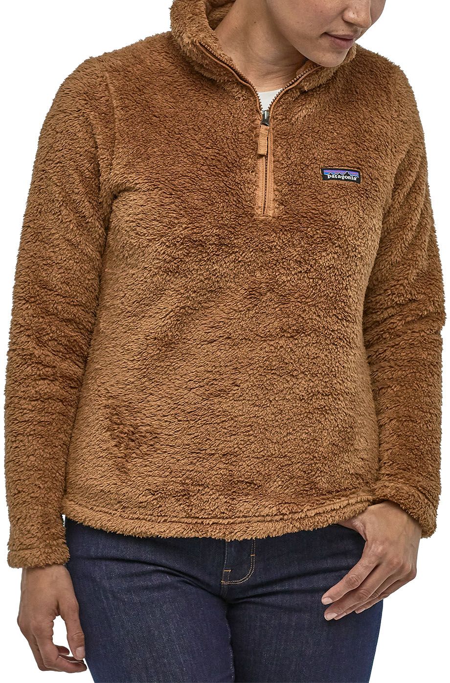 gray patagonia quarter zip
