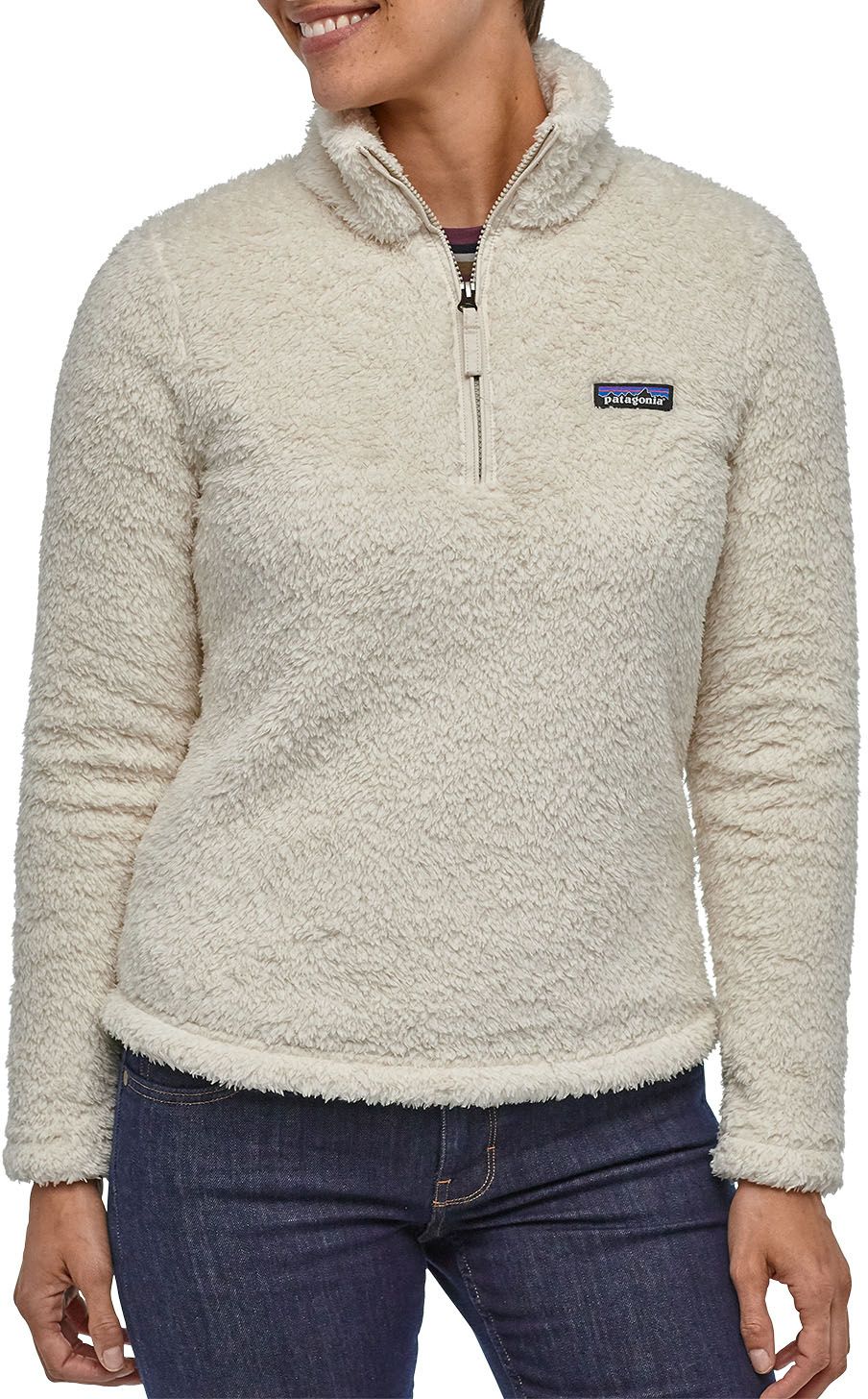 women's fuzzy quarter zip