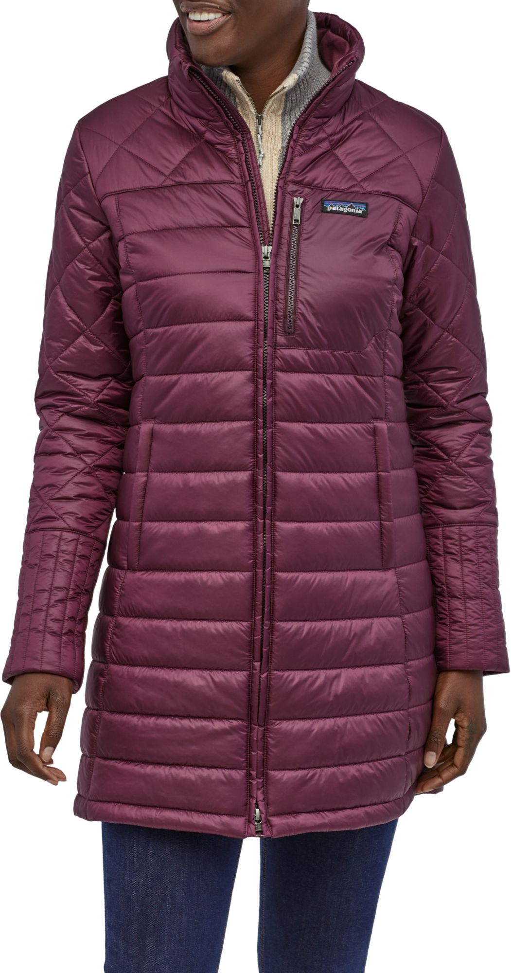 womens long patagonia coat
