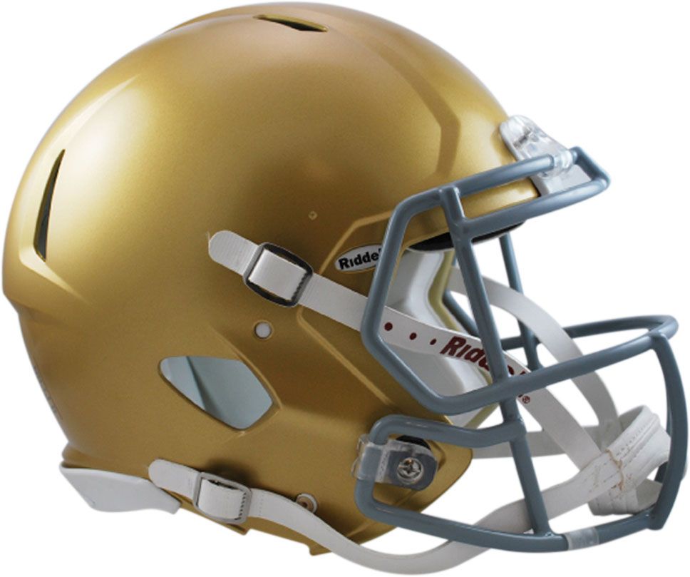 thumbnail interactive-video image 1 of Riddell Speed Full Size Authentic Football Helmet - Notre Dame Fighting Irish - Size L - Made In USA 1 of 5
