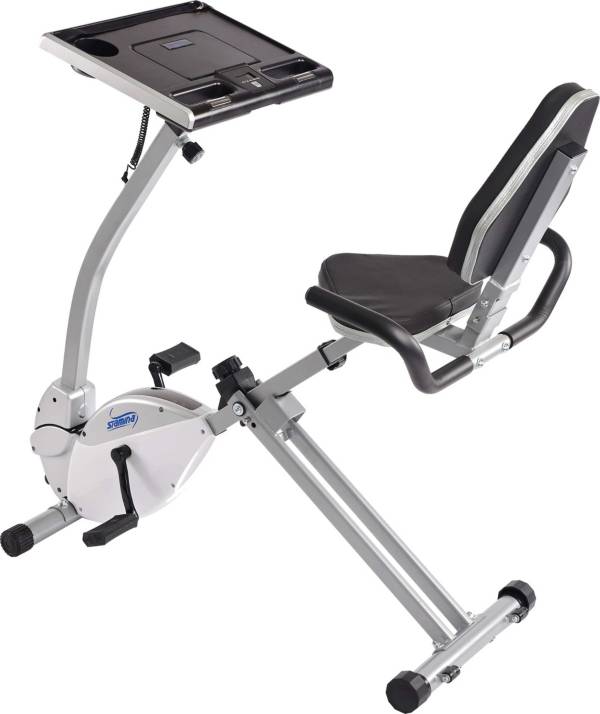 Stamina 2-in-1 Recumbent Exercise Bike and Workstation