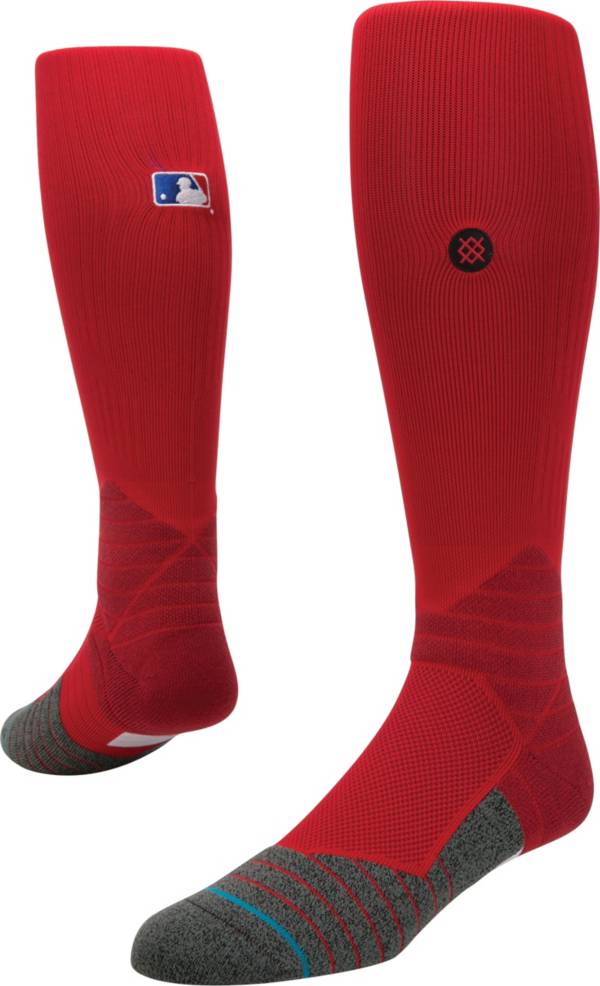 Stance Men's MLB Diamond Pro On-Field Red Tube Sock