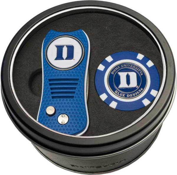 Team Golf Duke Blue Devils Switchfix Divot Tool and Poker Chip Ball Marker Set