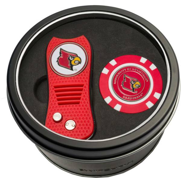 Team Golf Louisville Cardinals Switchfix Divot Tool and Poker Chip Ball Marker Set product image