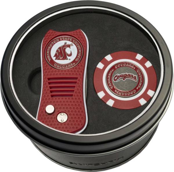 Team Golf Washington State Cougars Switchfix Divot Tool and Poker Chip Ball Marker Set product image