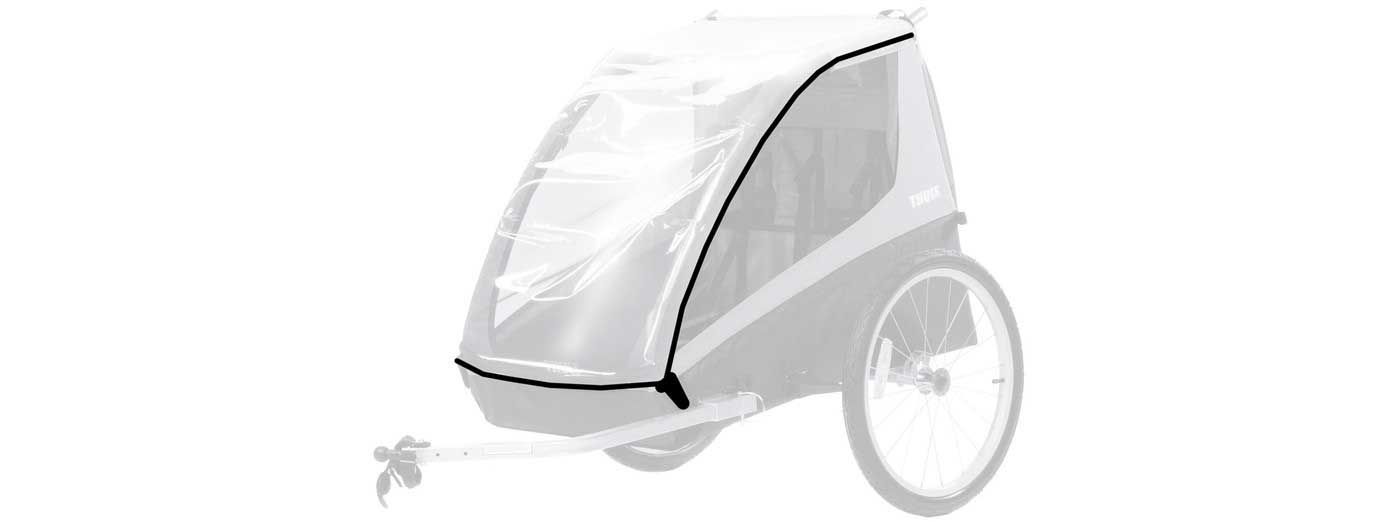 Bike trailer cover clearance
