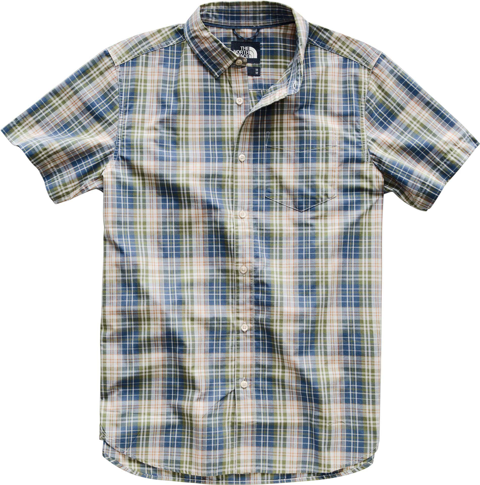 north face men's short sleeve shirts