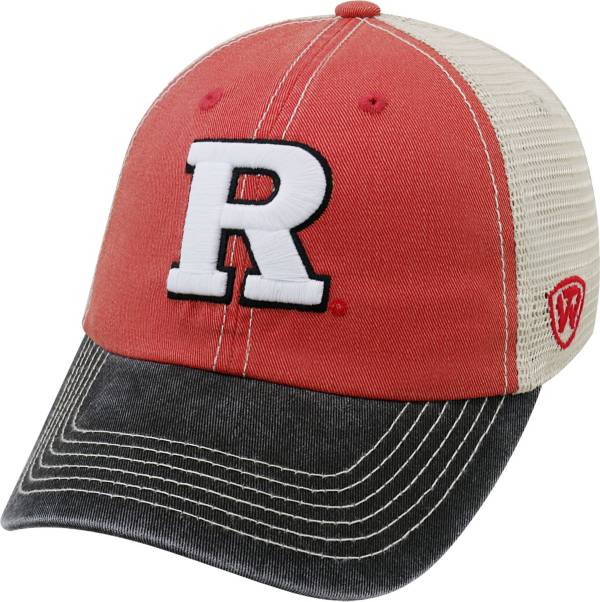 Top of the World Men's Rutgers Scarlet Knights Scarlet/White/Black Off Road Adjustable Hat product image