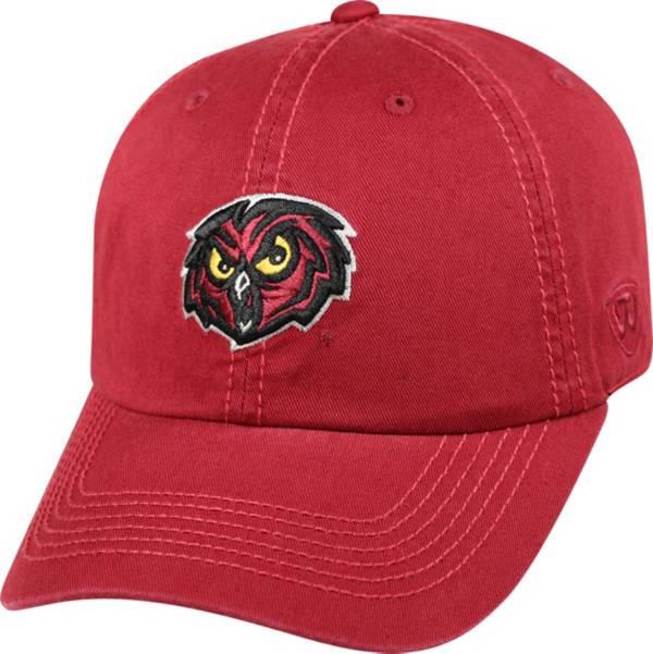 Top of the World Men's Temple Owls Cherry Crew Adjustable Hat