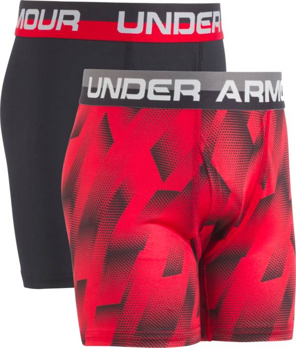 Under Armour Boys' Sandstorm Printed HeatGear Boxer Briefs 2 Pack product image