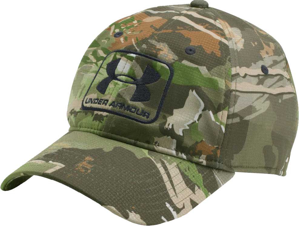 under armour men's camo stretch fit cap