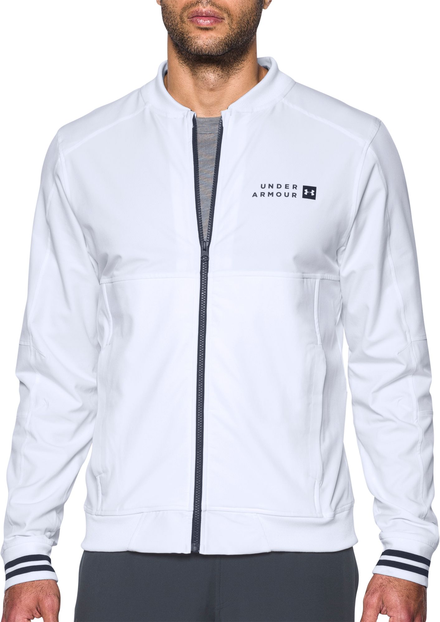 under armour sportstyle woven full zip jacket