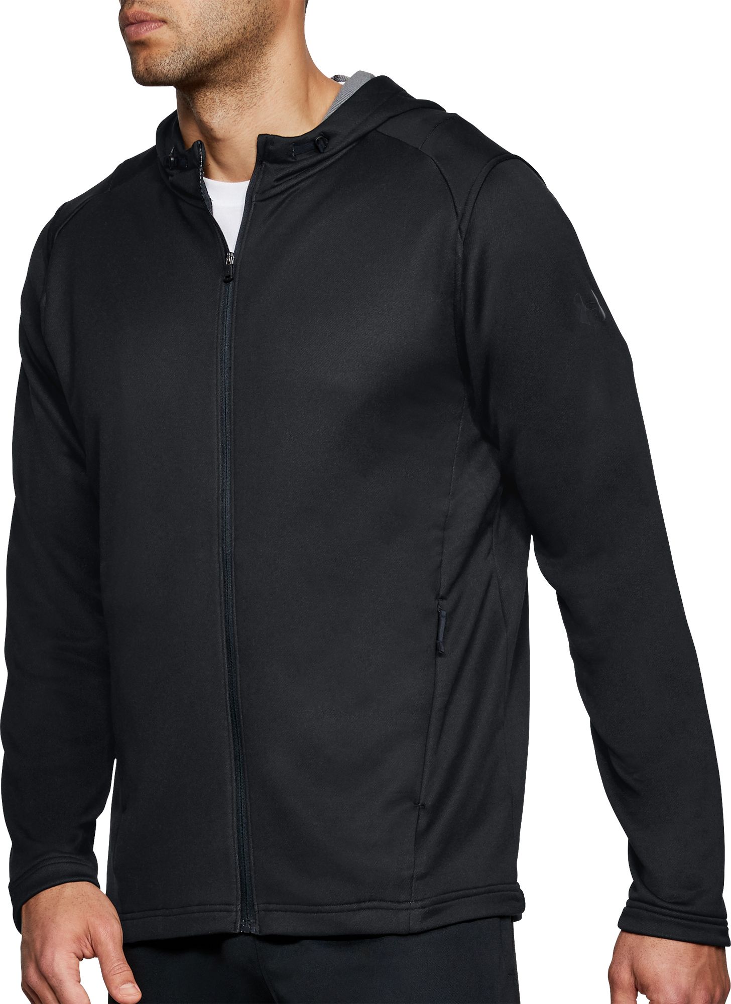 under armour terry fitted full zip hoodie