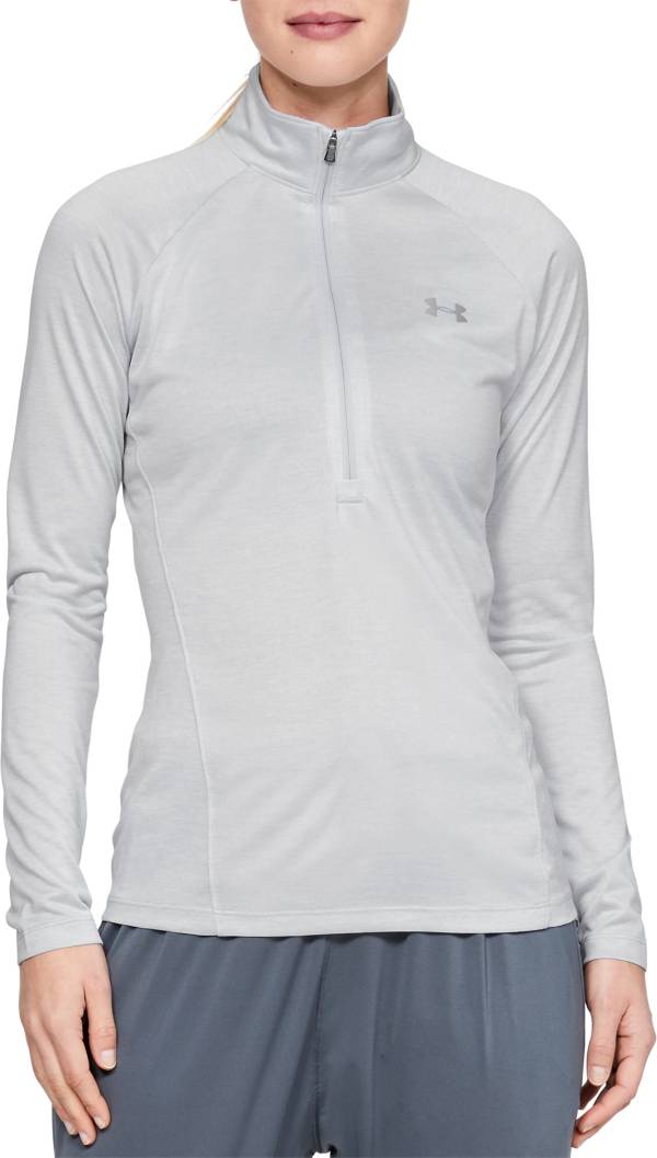 Under Armour Women's Tech Twist-Print Half Zip Long Sleeve Shirt