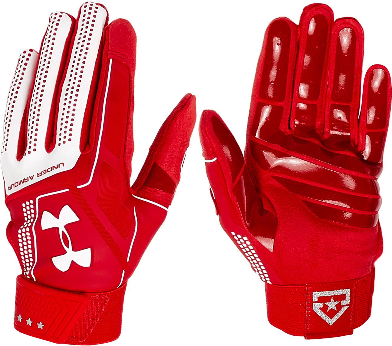 red under armour batting gloves