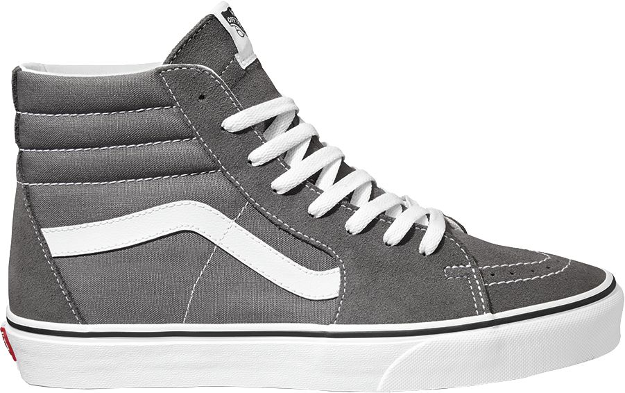 vans sk8 hi grey black