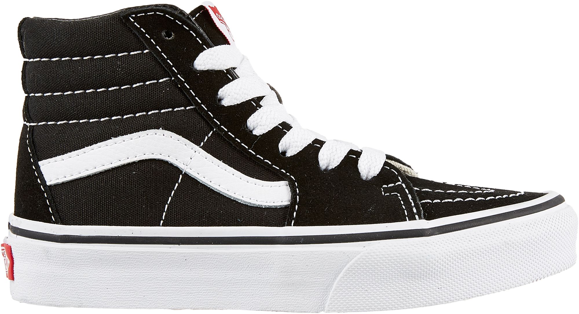 black and white high top vans