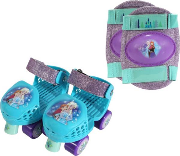 Playhweels Girls' Disney Frozen Roller Skates and Knee Pads