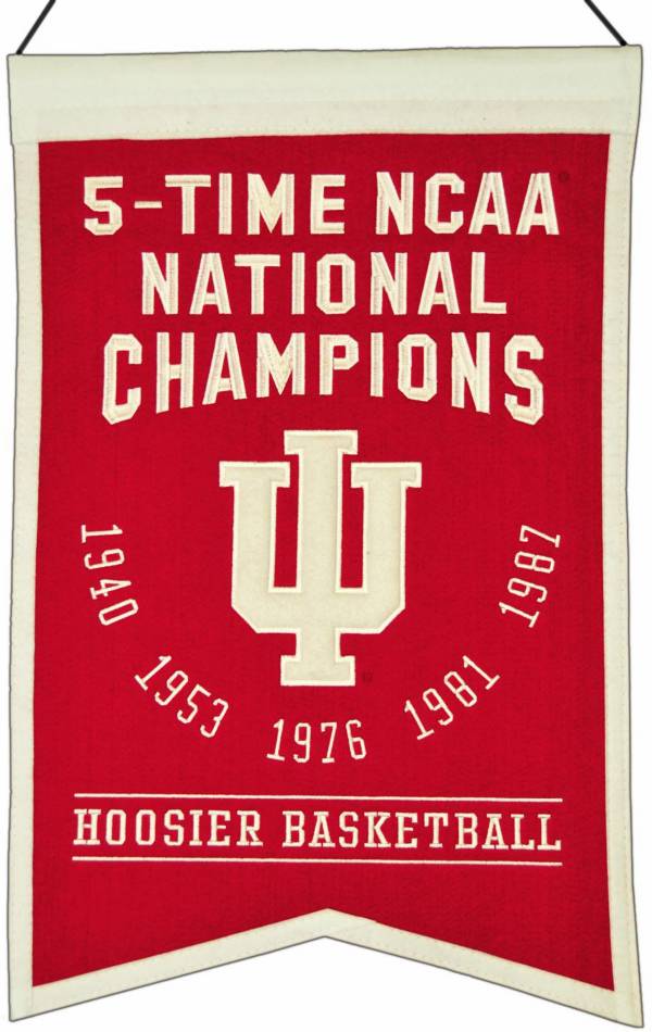Winning Streak Indiana Hoosiers 5 Time Champions Banner