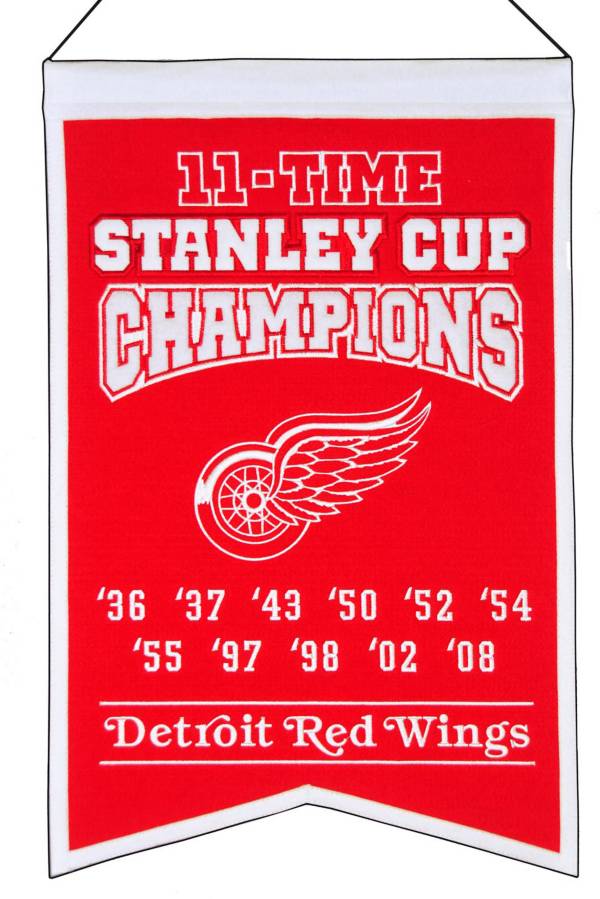 Winning Streak Detroit Red Wings 11 Time Champions Banner