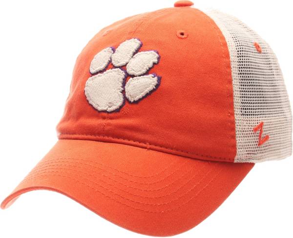 Zephyr Men's Clemson Tigers Orange/White University Adjustable Hat product image