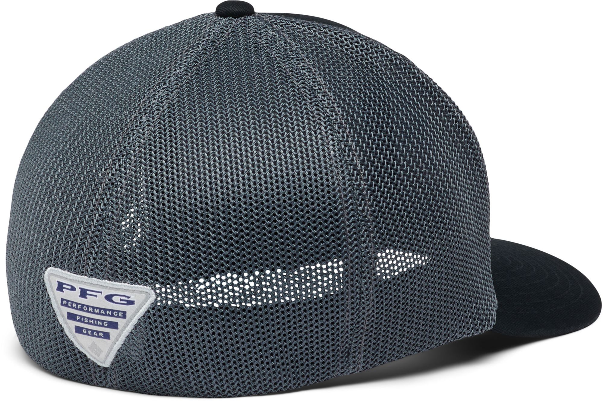 Columbia Men's Tennessee Volunteers Black and Charcoal PFG Mesh Flexfit Hat product image