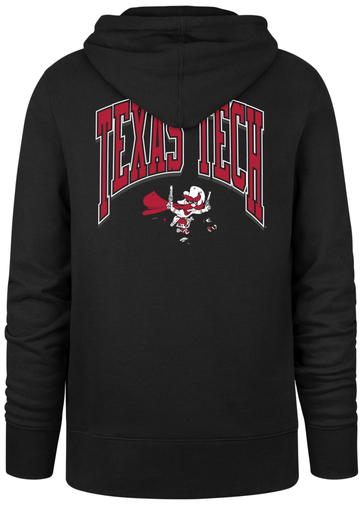 '47 Men's Texas Tech Red Raiders Jet Black Walk Tall Hoodie product image