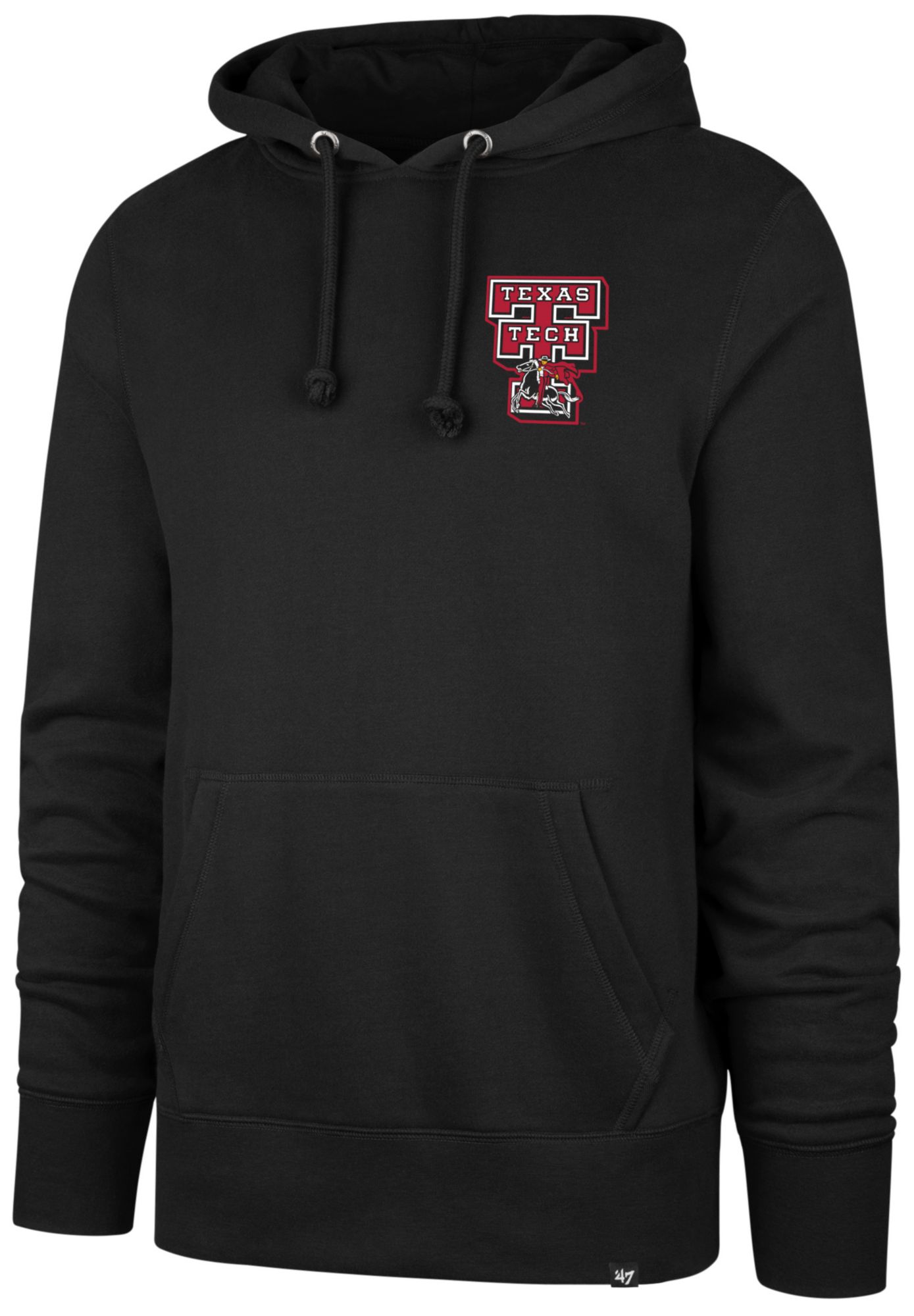 '47 Men's Texas Tech Red Raiders Jet Black Walk Tall Hoodie product image
