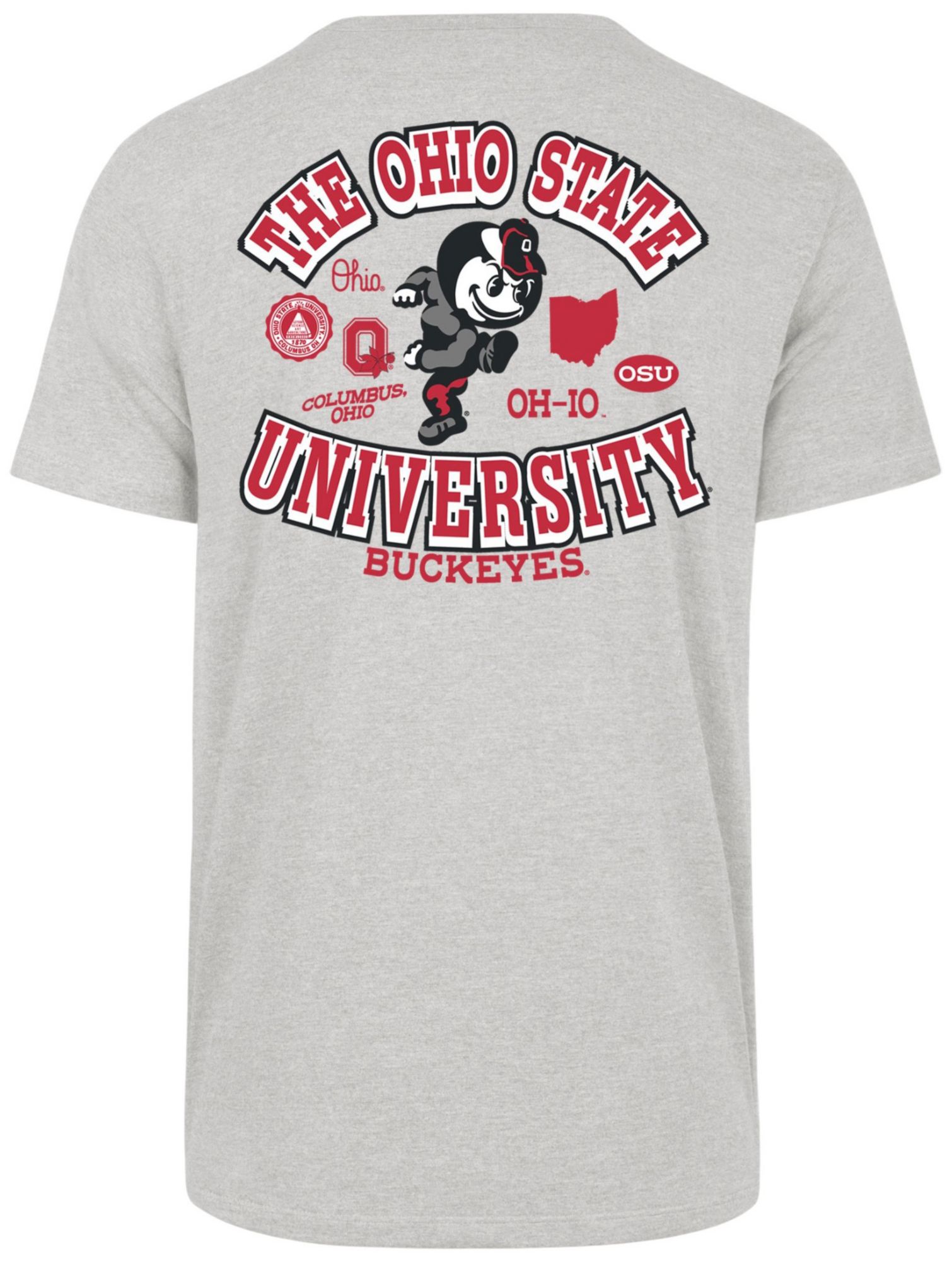 '47 Men's Ohio State Buckeyes Grey Regional Backer Short Sleeve T-Shirt product image