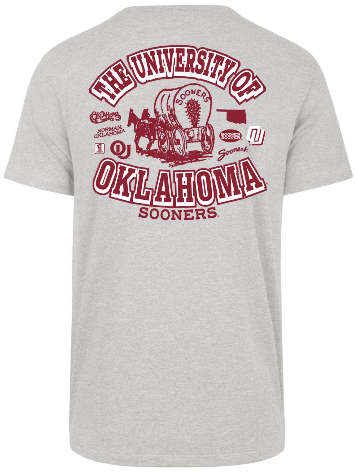 '47 Men's Oklahoma Sooners Grey Regional Backer Short Sleeve T-Shirt product image