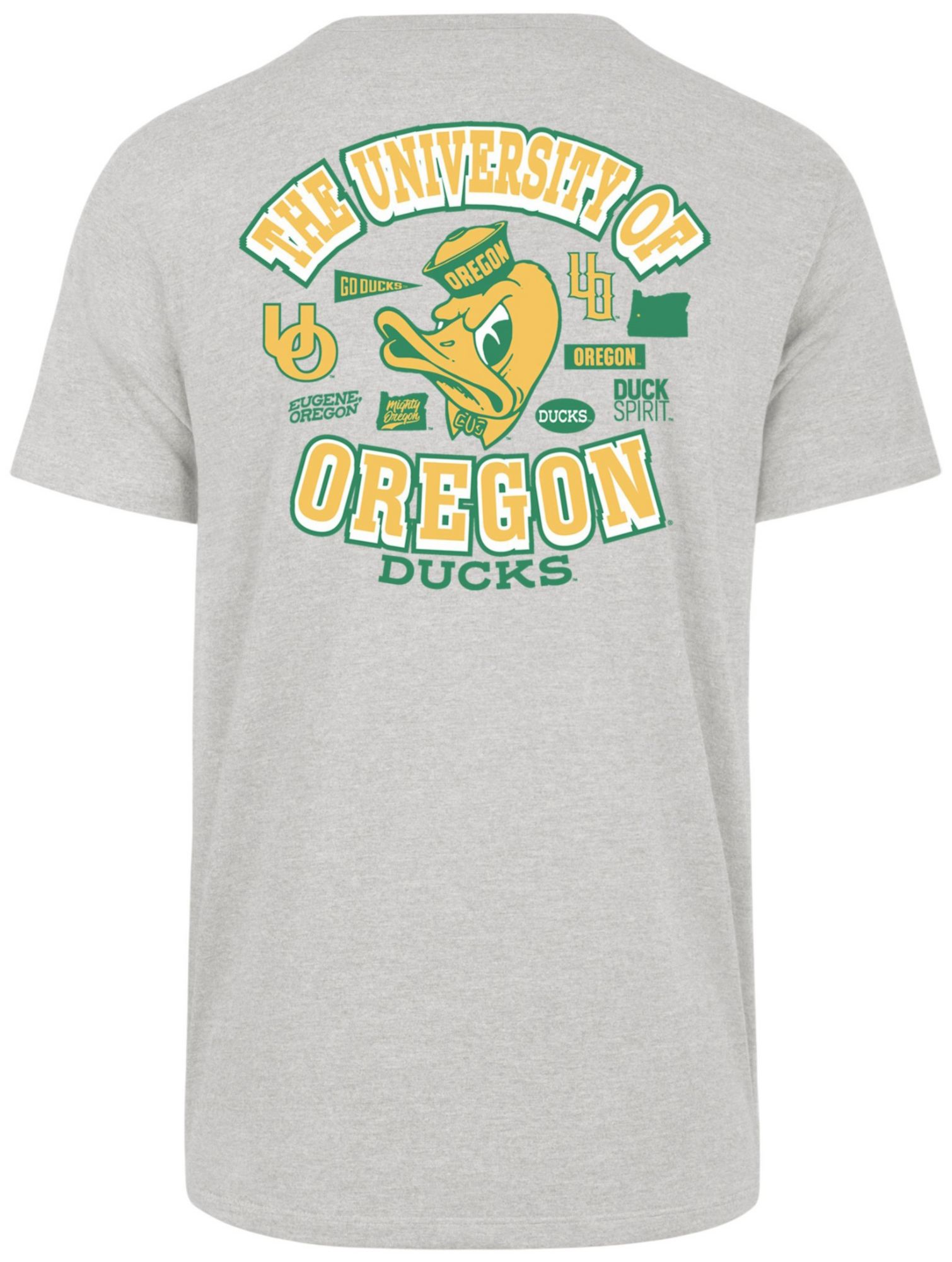 '47 Men's Oregon Ducks Grey Regional Backer Short Sleeve T-Shirt product image