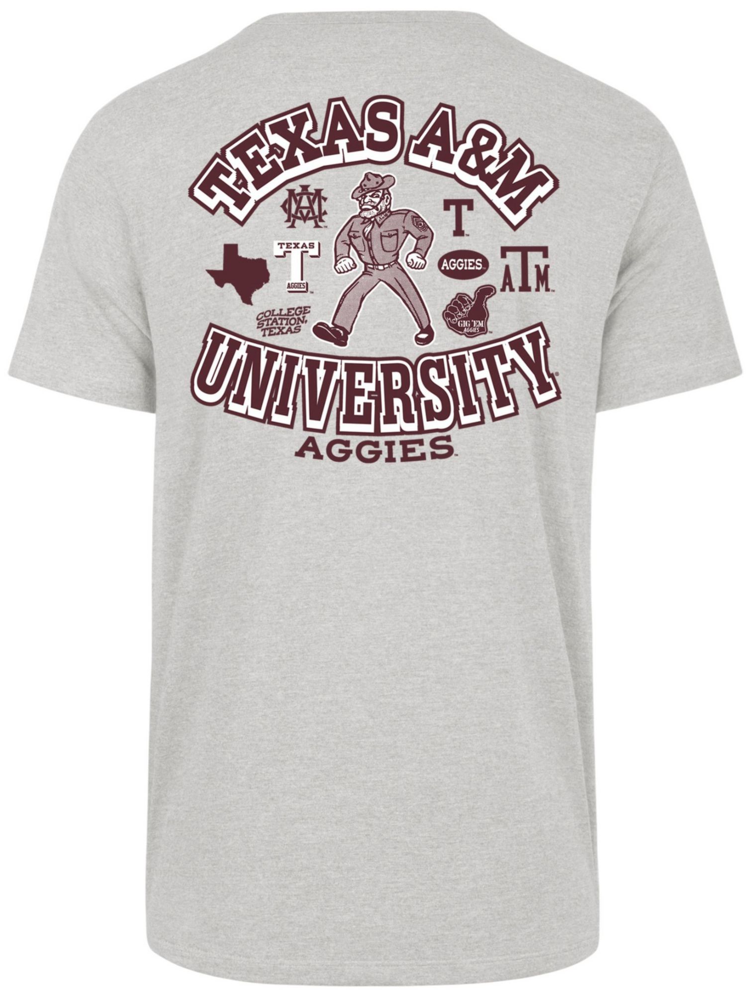 '47 Men's Texas A&M Aggies Grey Regional Backer Short Sleeve T-Shirt product image