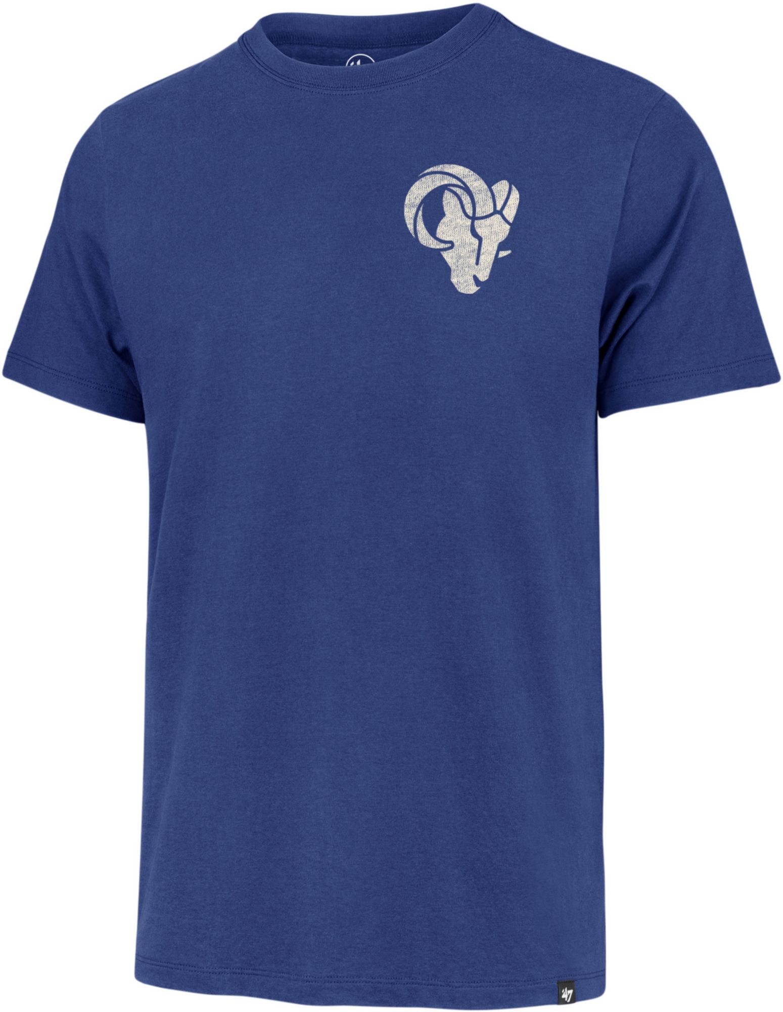 '47 Men's Los Angeles Rams Franklin Back Play Royal T-Shirt