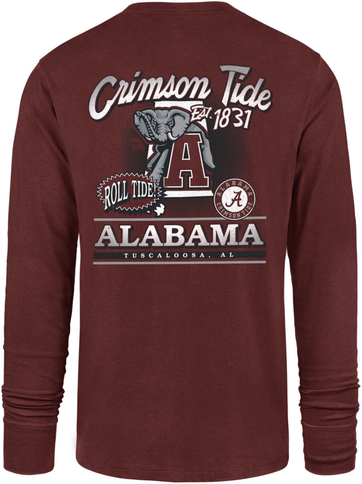 '47 Men's Alabama Crimson Tide Red Regional Backer Long Sleeve T-Shirt product image