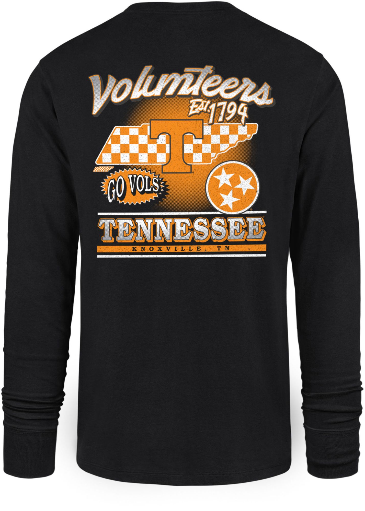 '47 Men's Tennessee Volunteers Black Regional Backer Long Sleeve T-Shirt product image