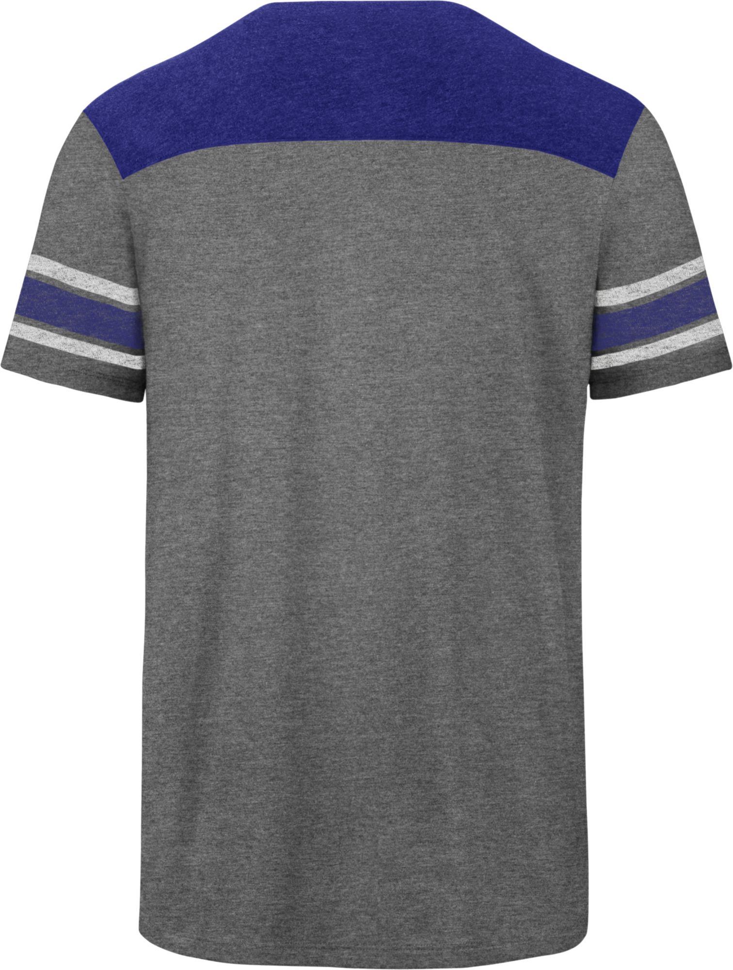 ‘47 Men's Los Angeles Dodgers Grey Shockwave Fielder T-Shirt product image