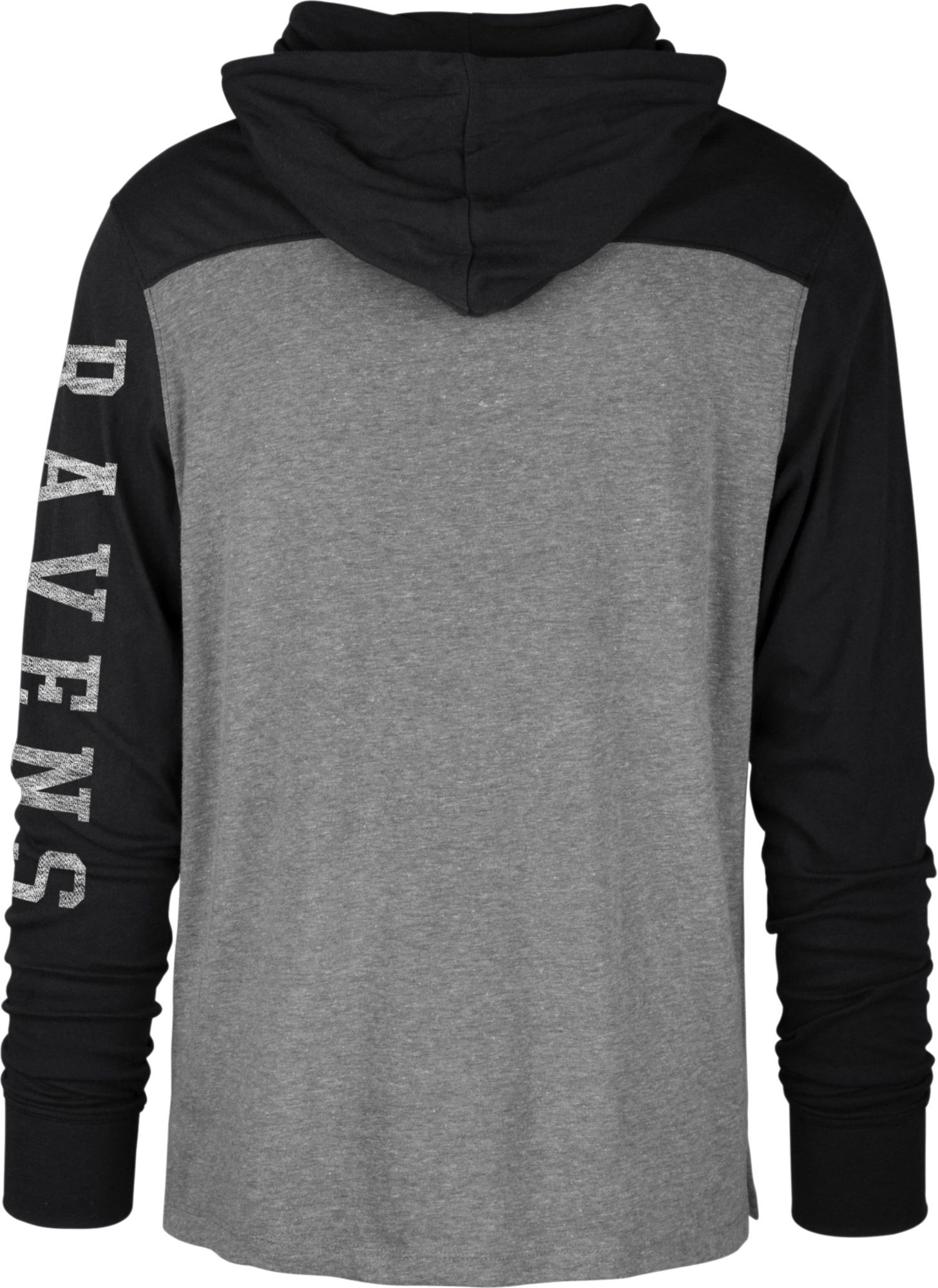 '47 Men's Baltimore Ravens Grey Hooded Long Sleeve Shirt product image