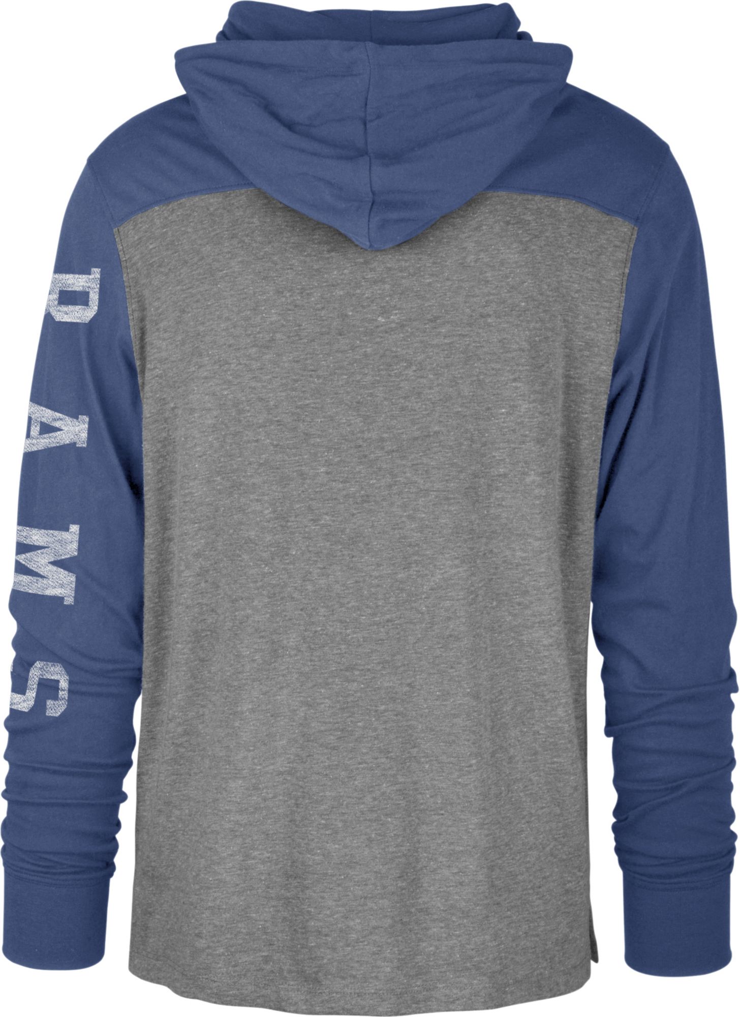 '47 Men's Los Angeles Rams Grey Hooded Long Sleeve Shirt product image