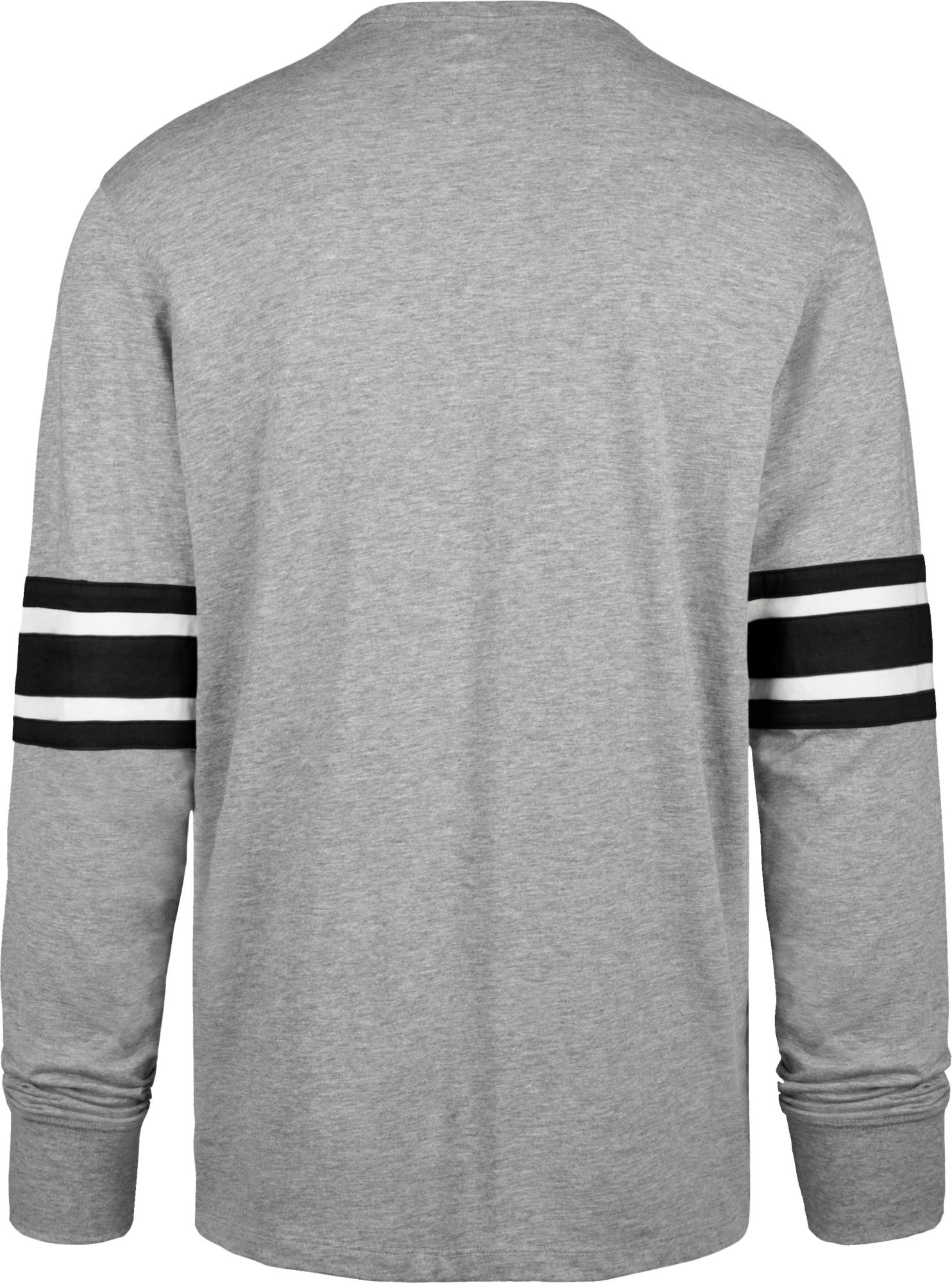 '47 Men's Philadelphia Eagles Cover 2 Grey Long Sleeve T-Shirt